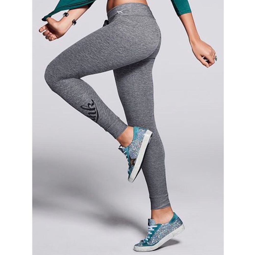 COPY - VS Pink Grey Cozy Campus Yoga Leggings XS